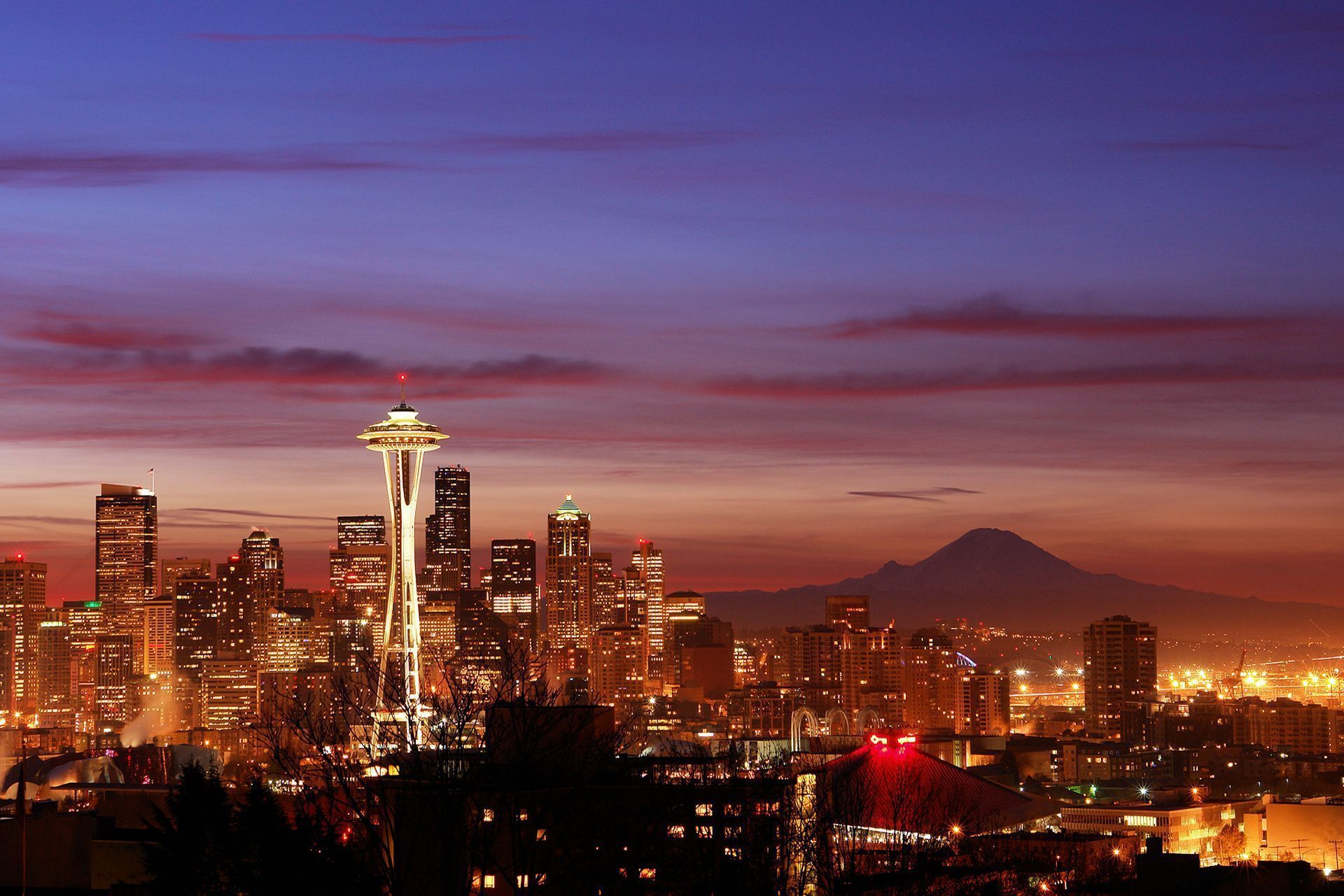 Seattle Skyline Art - wallpaper