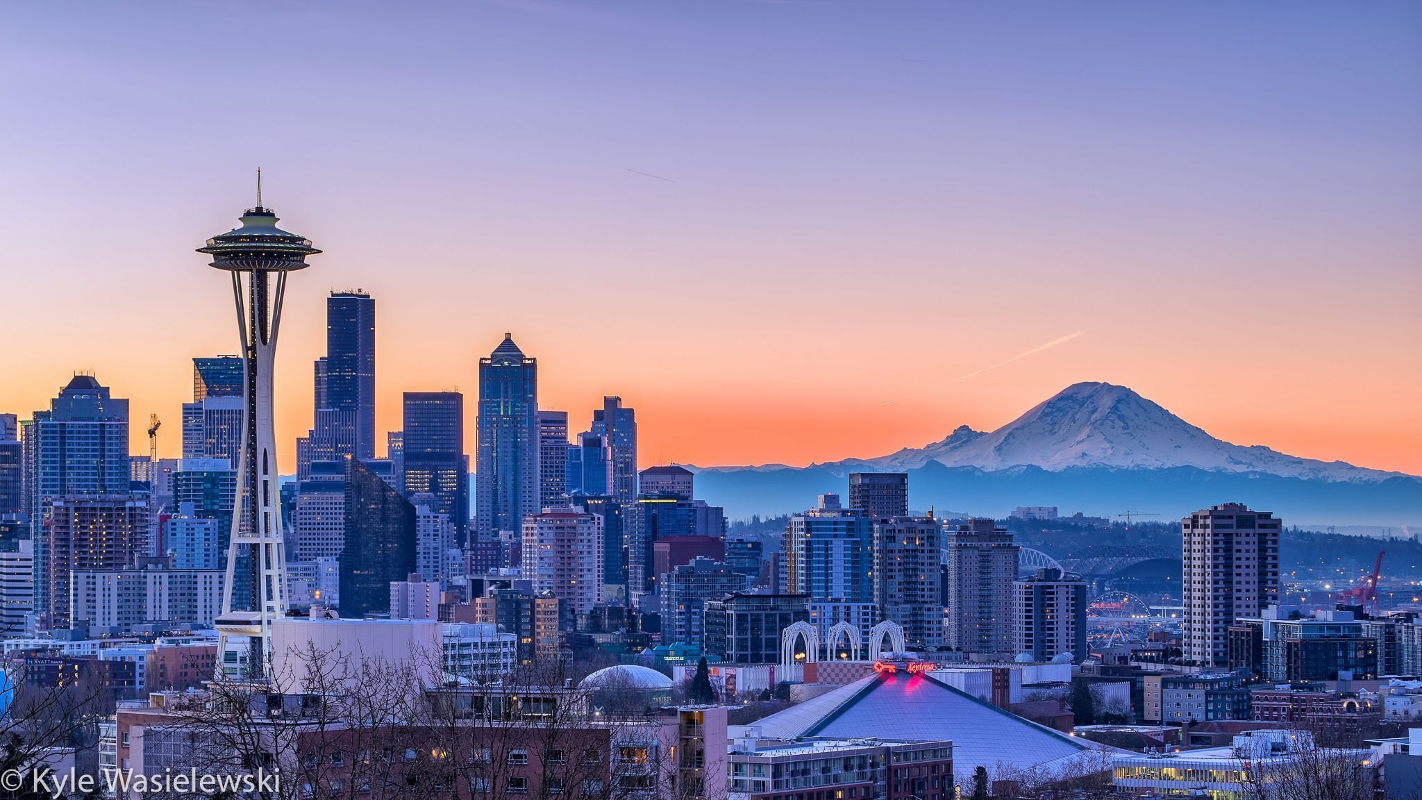 Sunset in Seattle wallpapers