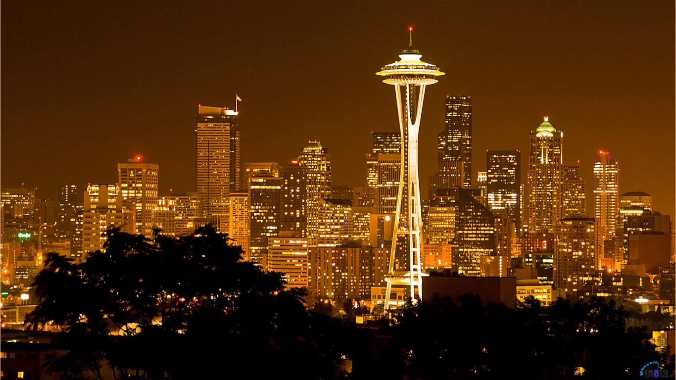 1366x768 / Space Needle Seattle Wallpapers And Photos Free Quotes / #252044...