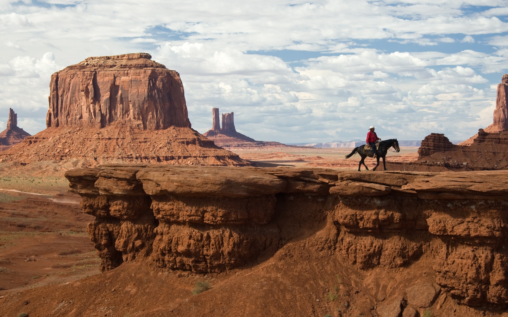 Cowboy in the Arizona desert wallpapers and images - wallpapers