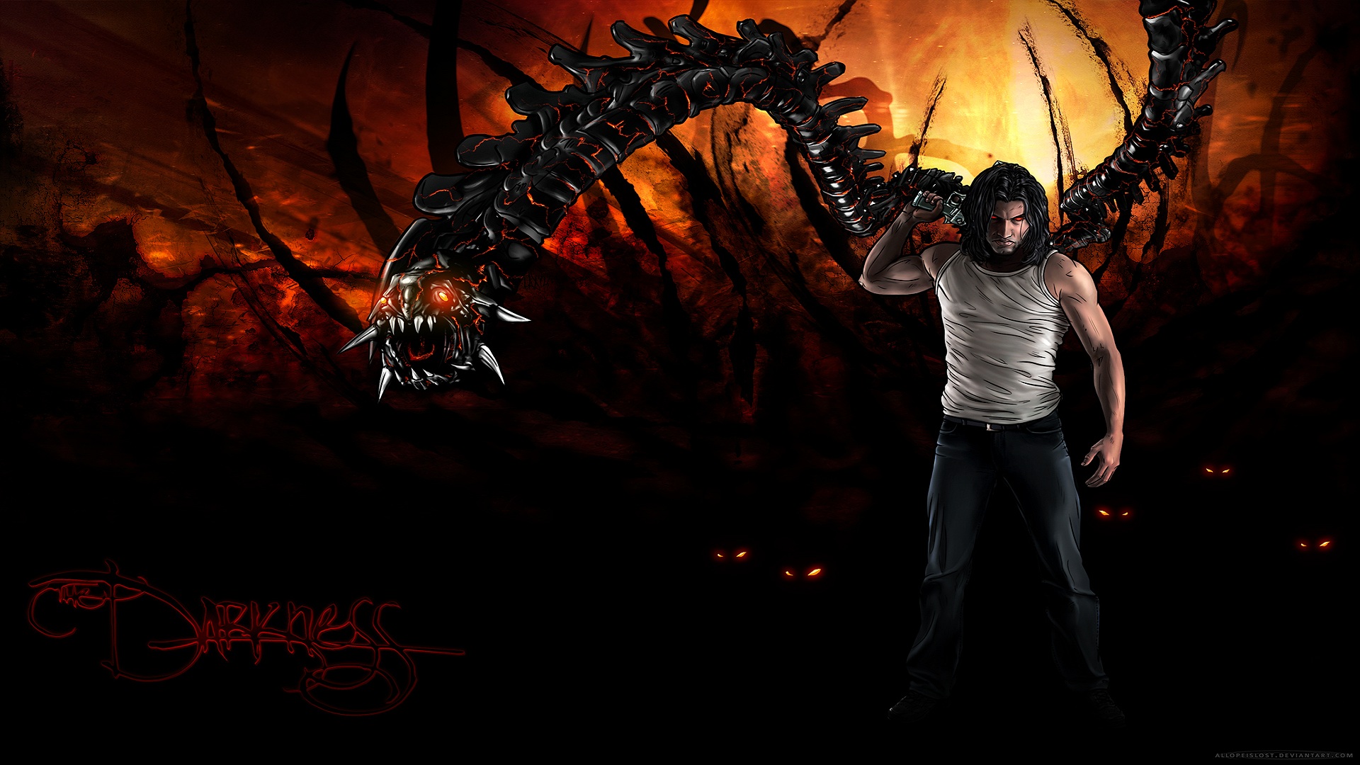 The-darkness darkness dark games video-games evil demon fantasy ...
