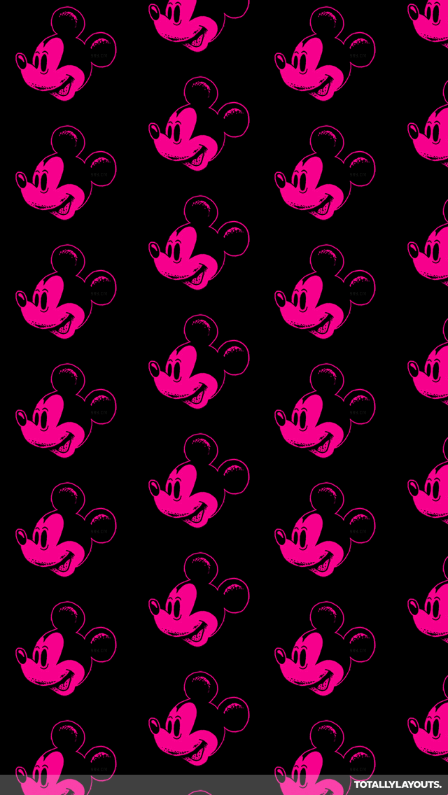 Pink Mickey Mouse Heads Whatsapp Wallpaper Cartoon Whatsapp Chat