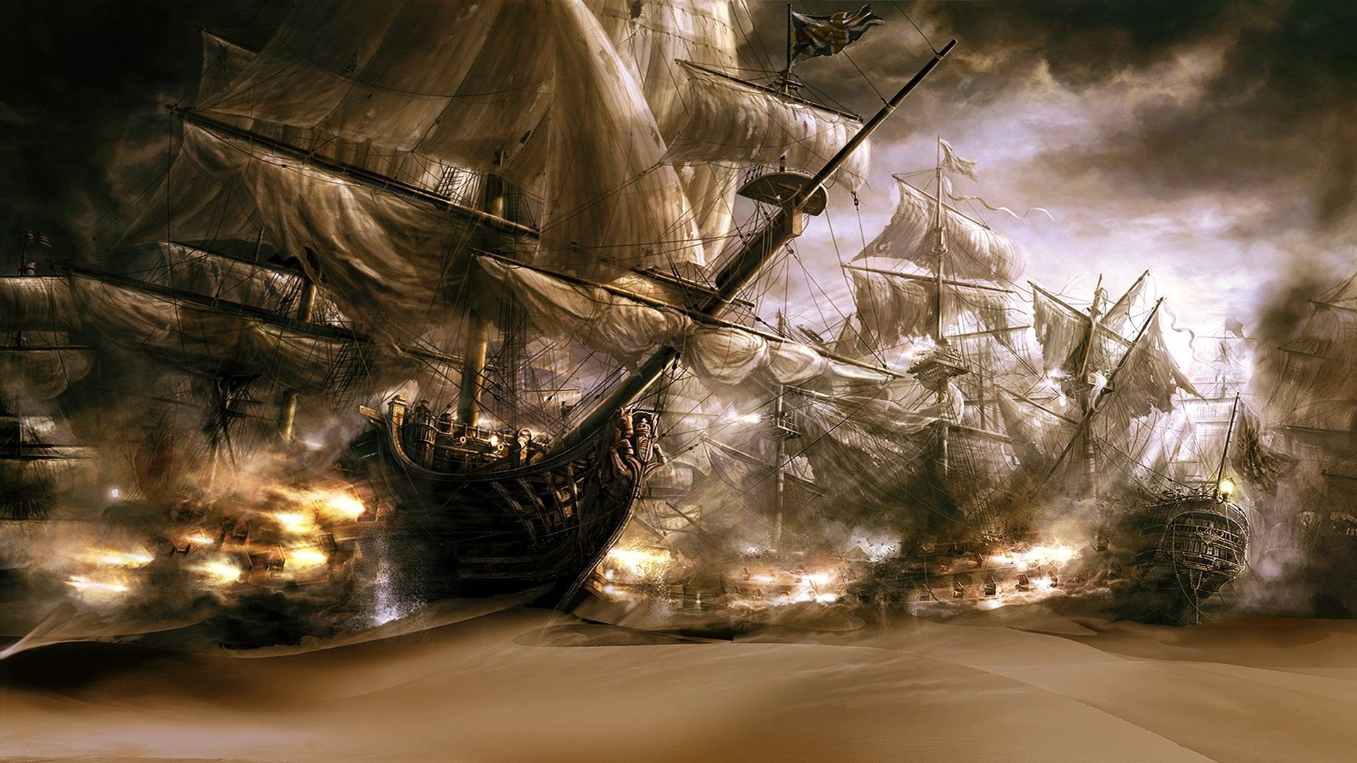 pirate ship wallpaper full hd A99 - WallPey