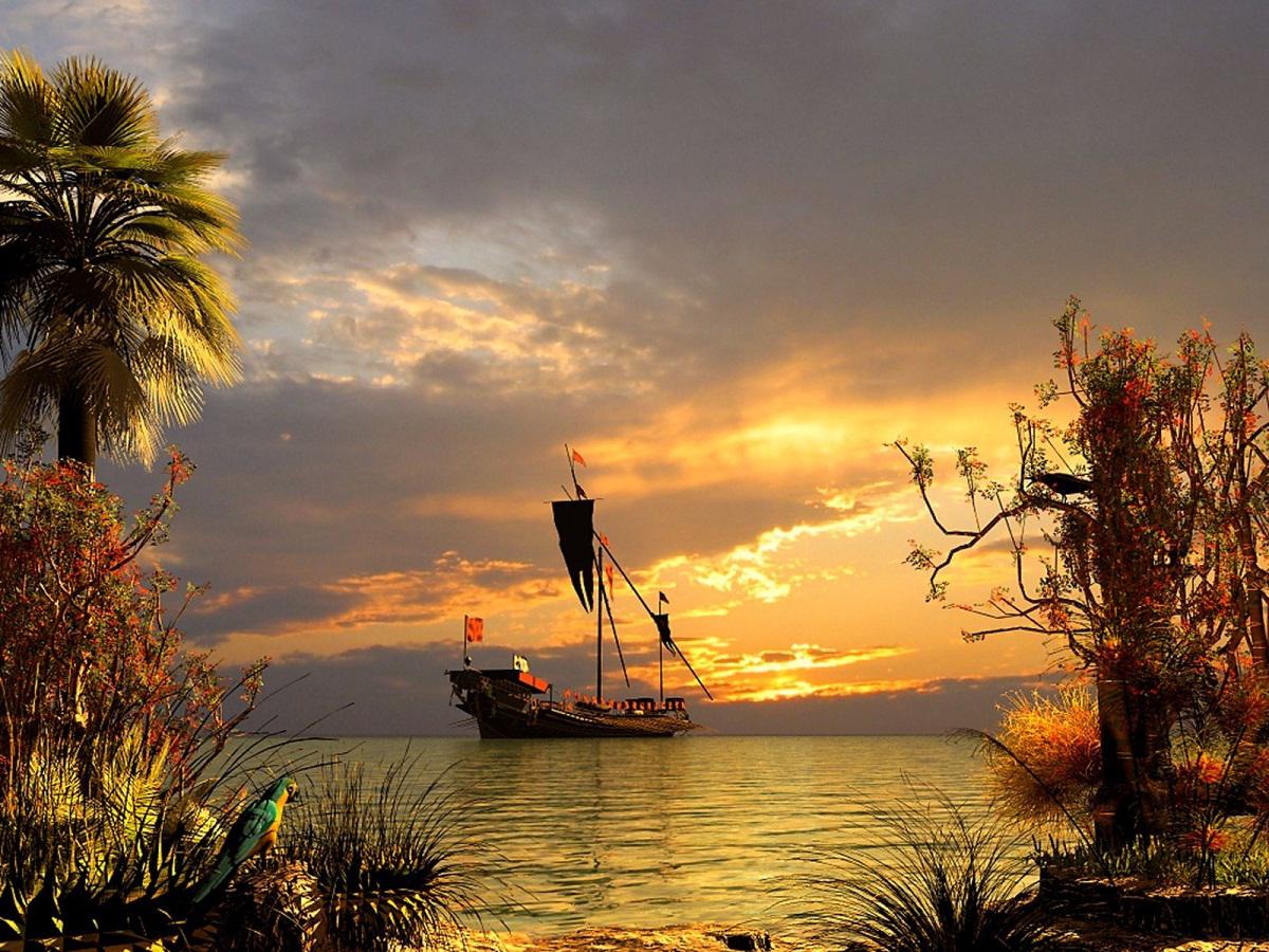 Pirate ship - (#116100) - High Quality and Resolution Wallpapers ...
