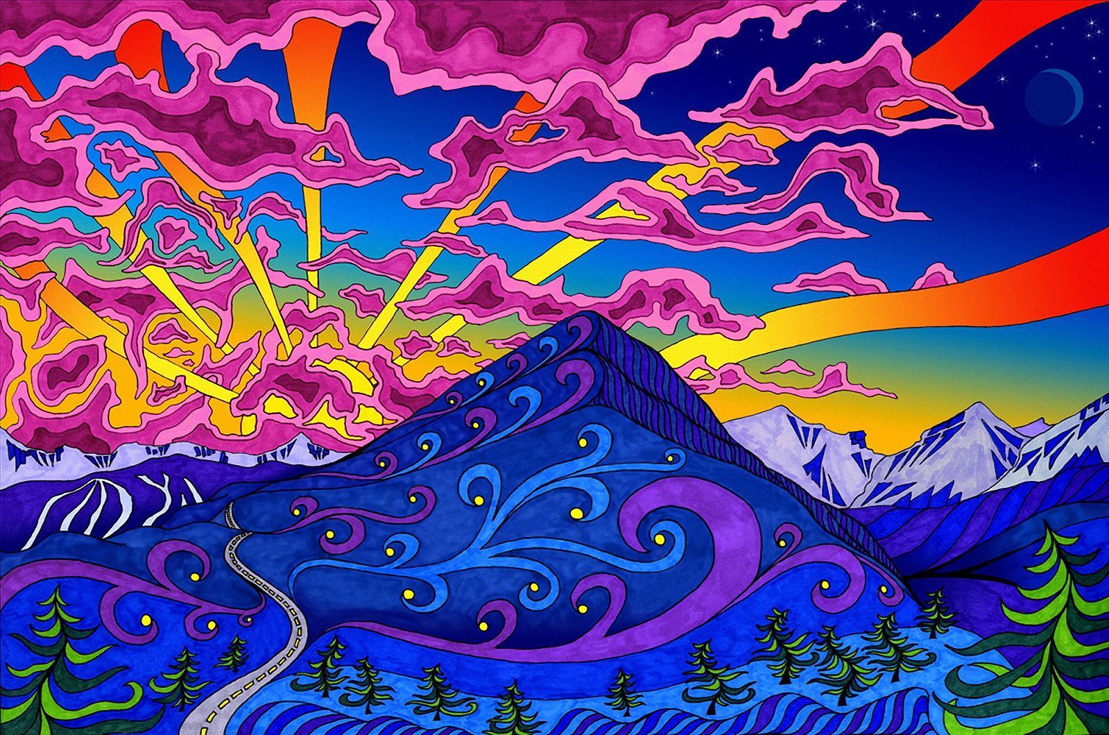 Gallery for - desktop psychedelic wallpaper