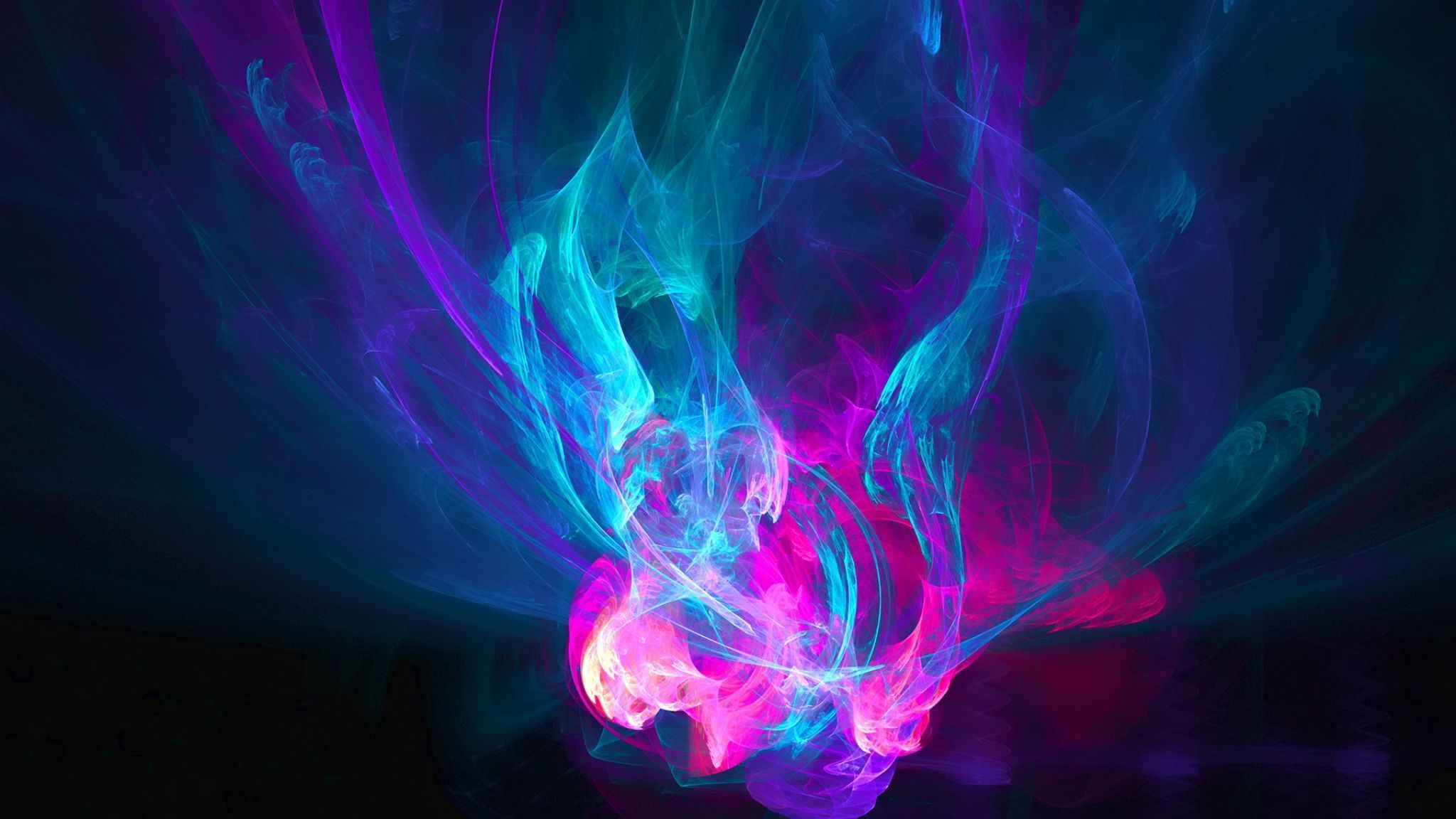Download Wallpaper 2048x1152 Abstraction, Light, Pink, Blue ...