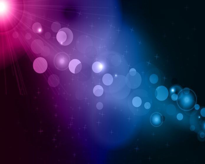Blue and Purple Bokeh Abstract Light Background Vector