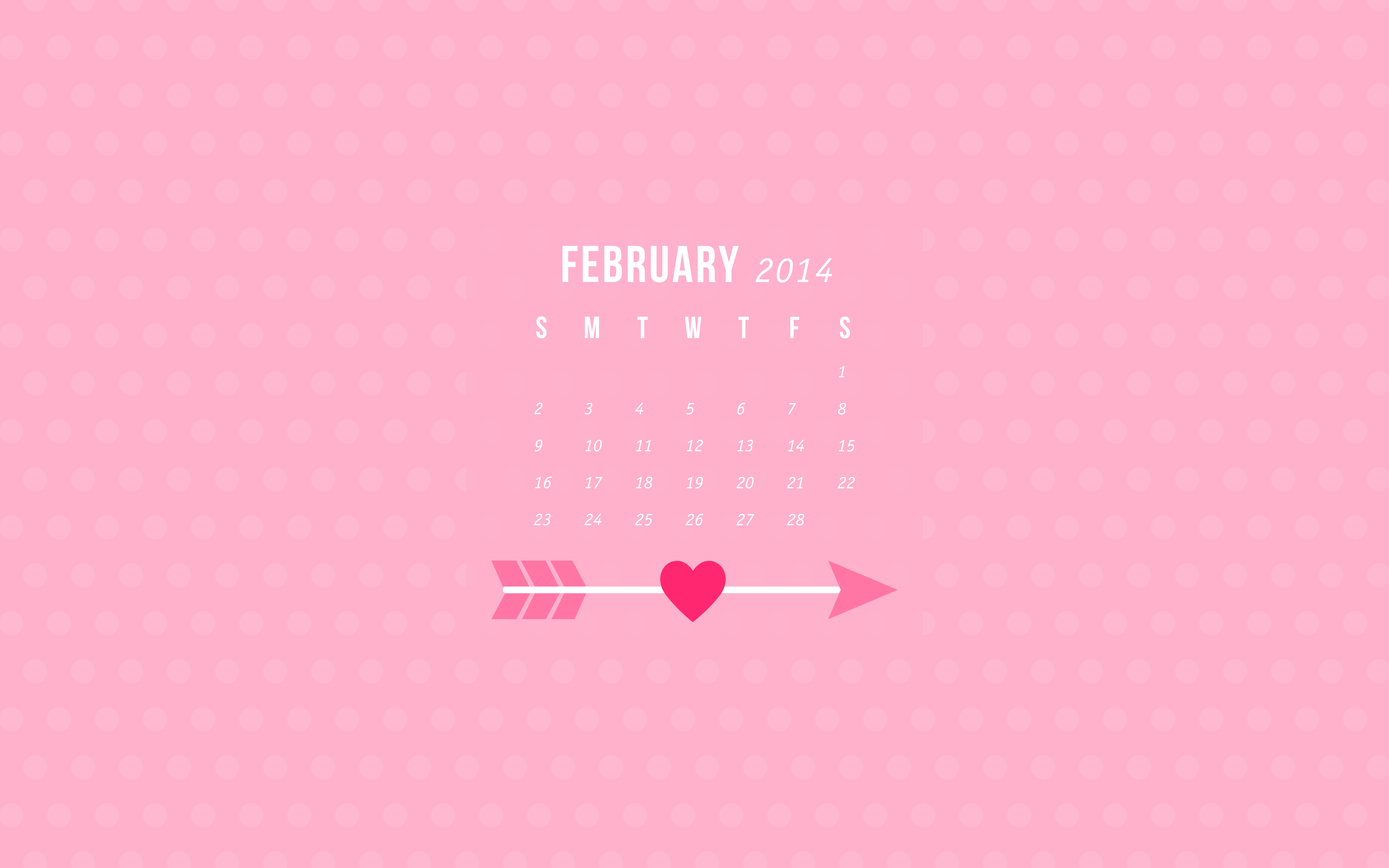 February 2014 Calendar Wallpapers - Sarah Hearts