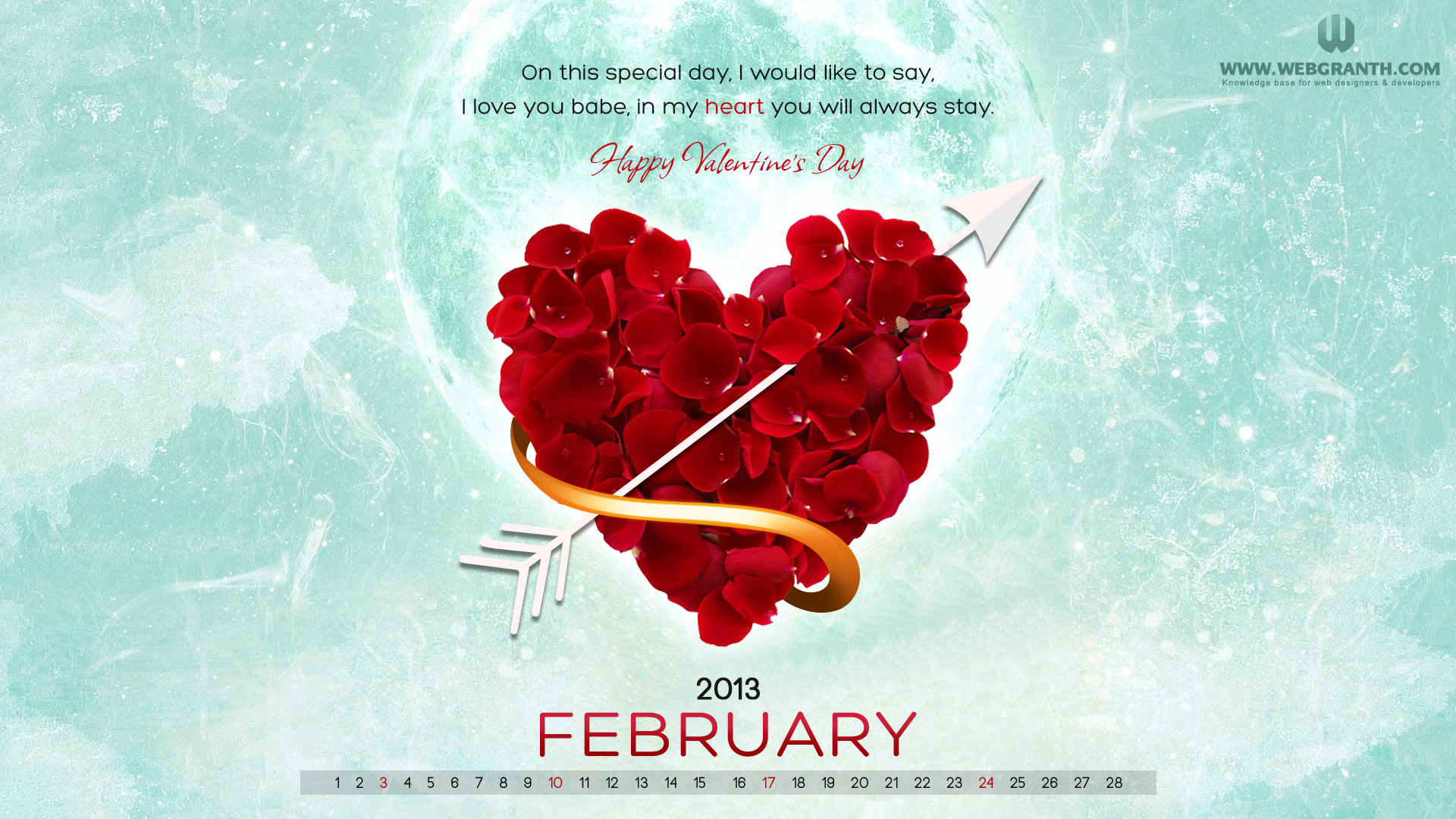 February Desktop Wallpaper Calendar 2013 (2): View HD Image of ...