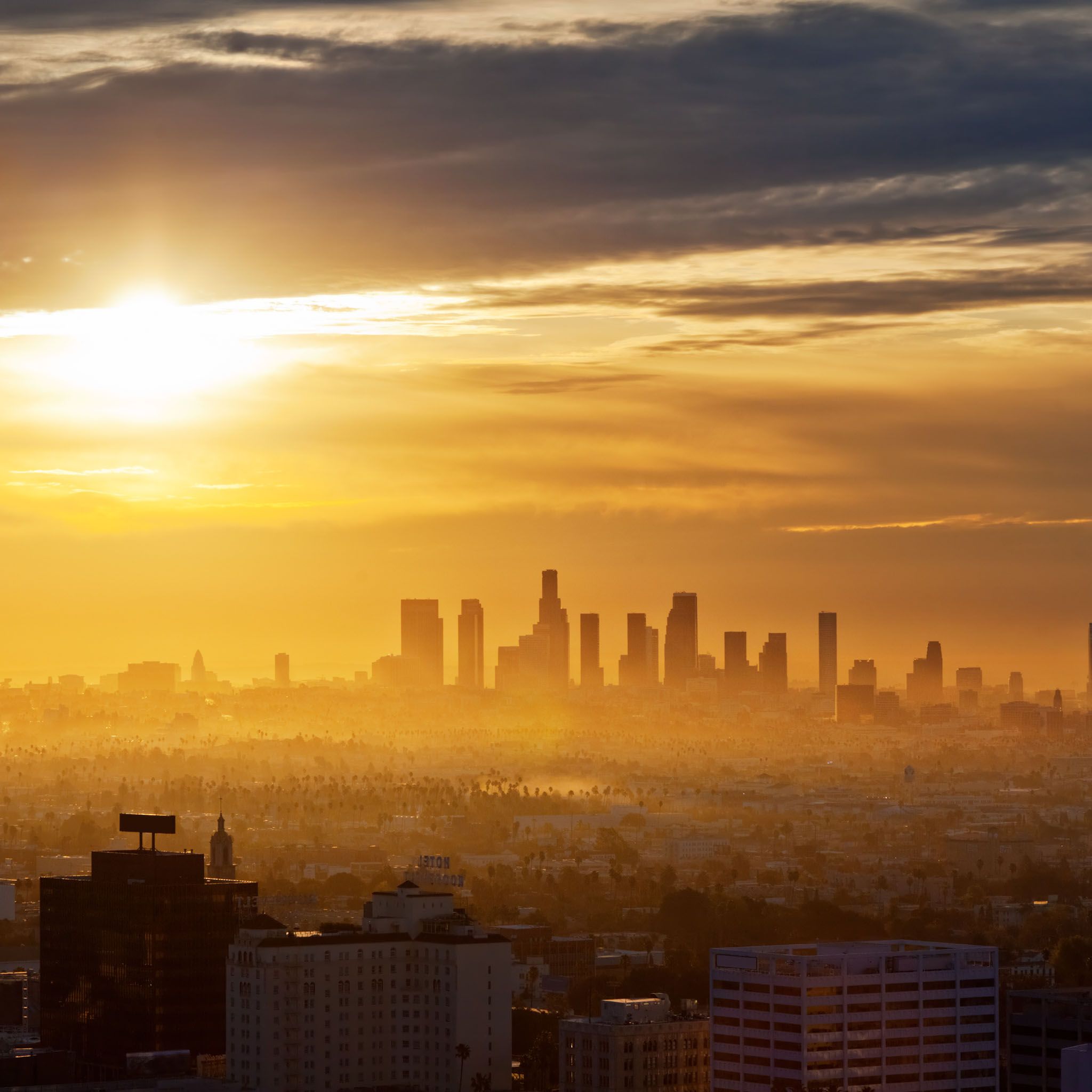 Los Angeles Sunrise / HD iPad Wallpapers