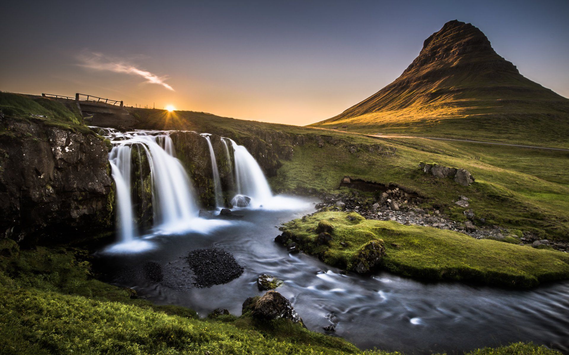 Beautiful Waterfalls Landscape Wallpaper HD For Desktop