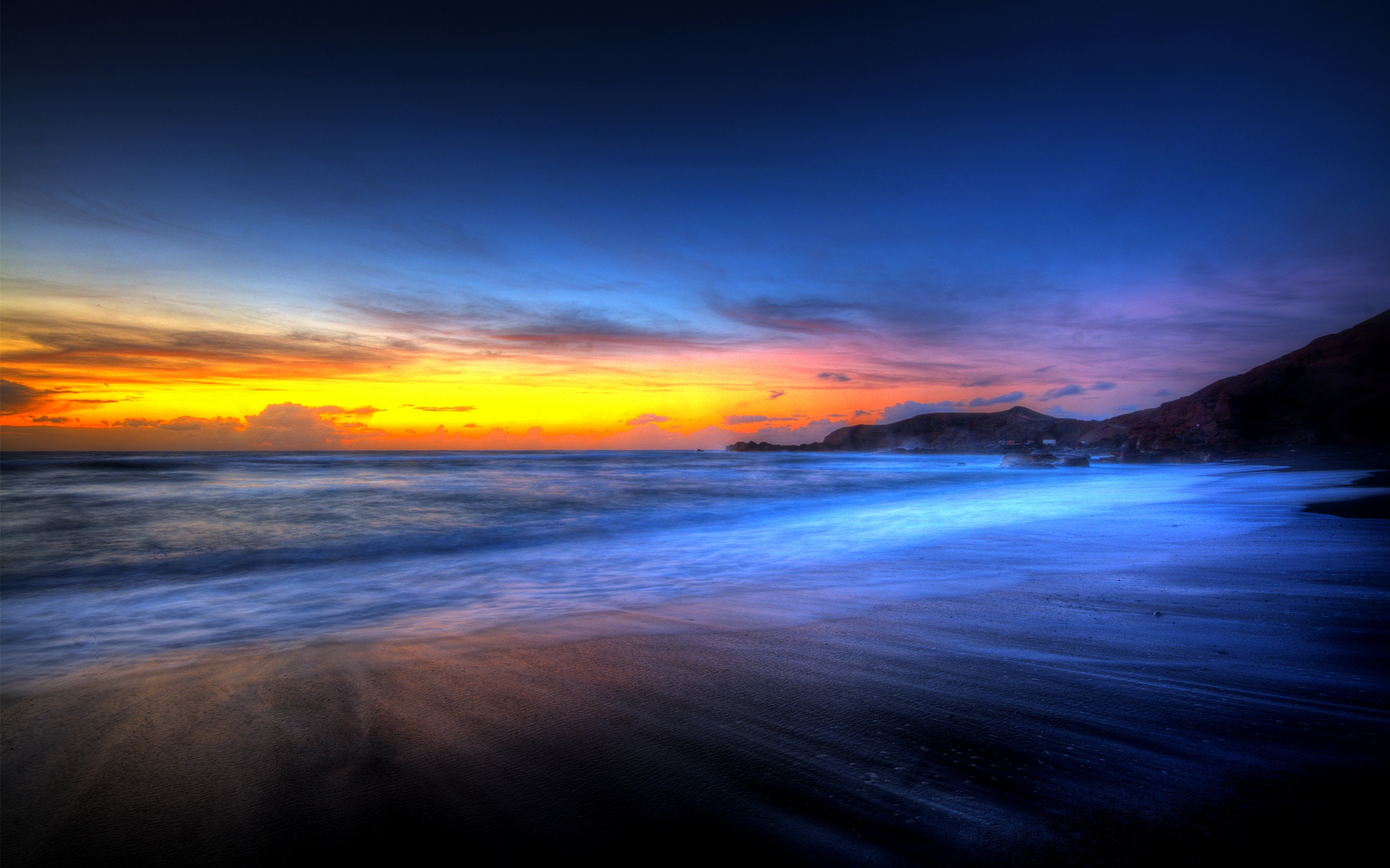 Beautiful Beach Sunset Wallpaper #6979275