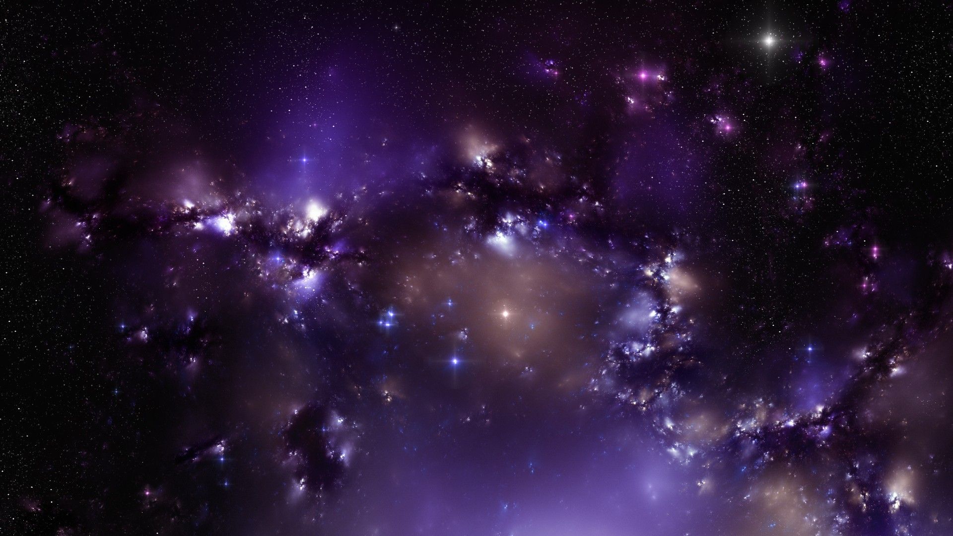 Purple stars in the universe wallpapers and images - wallpapers