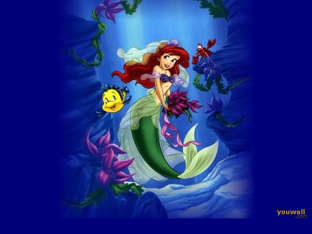 YouWall - The Little Mermaid Wallpaper - wallpaper,wallpapers,free ...