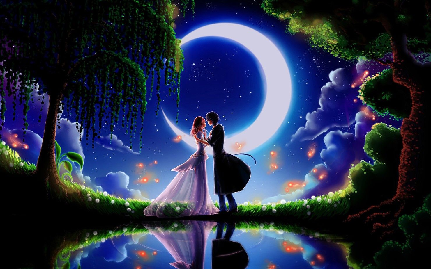 Anime Romance Kiss Wallpapers - Wallpaper Cave