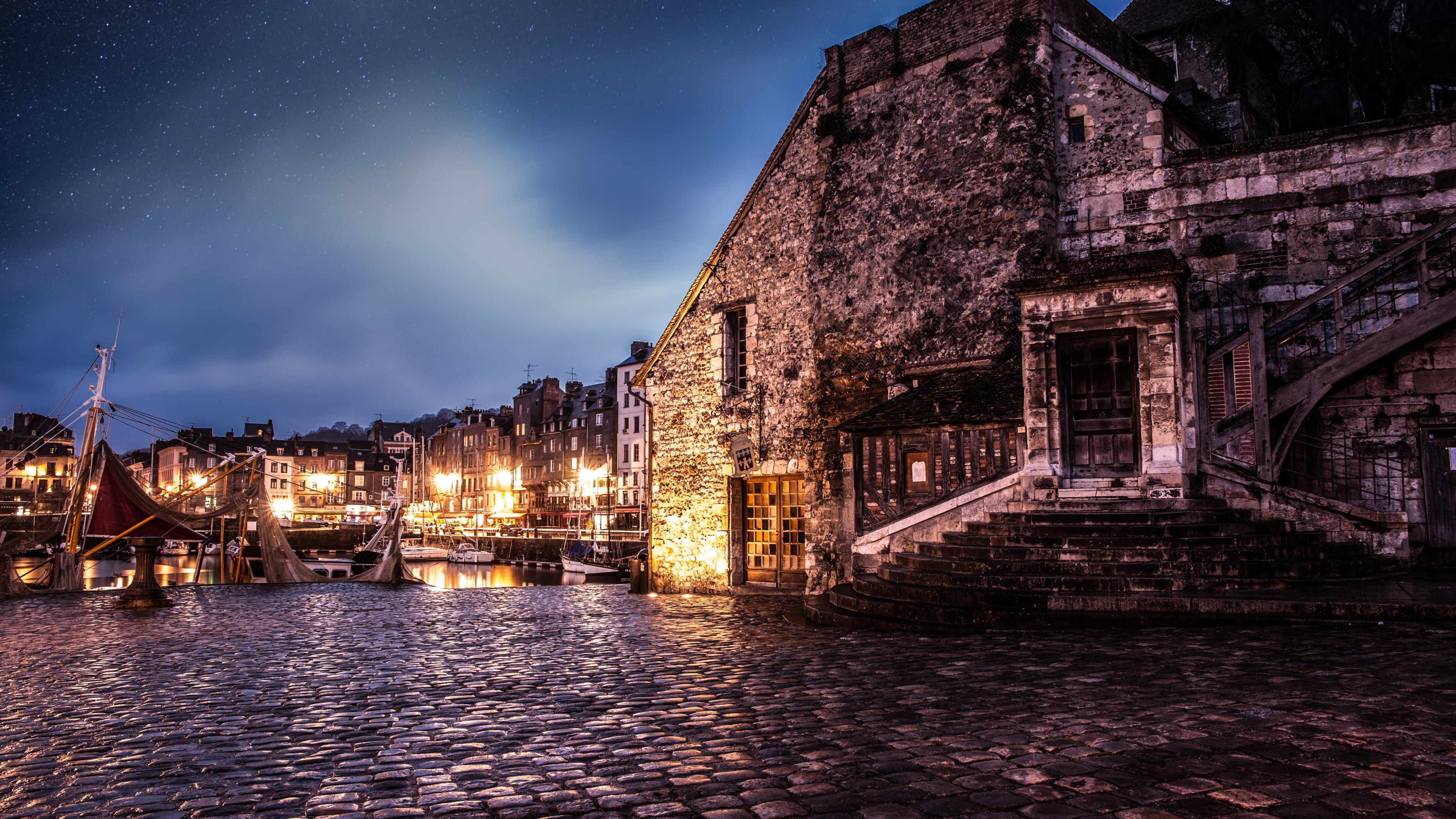 City Architecture Medieval Honfleur ultra hd wallpapers - Ultra ...