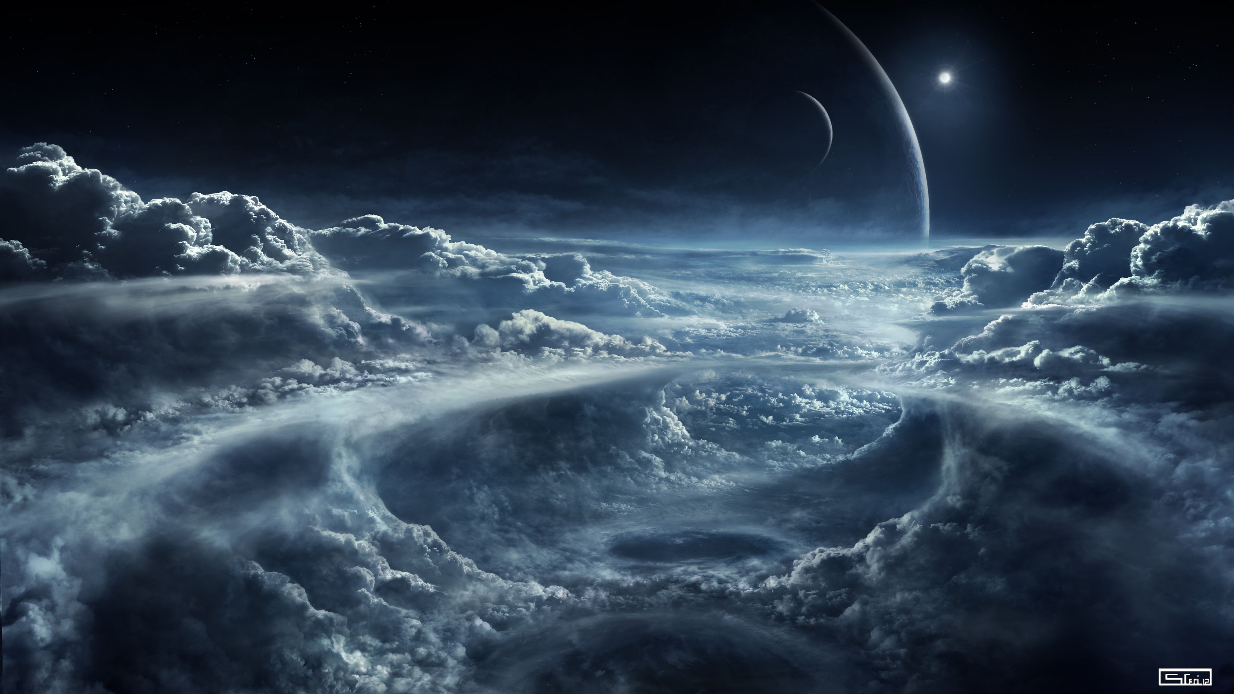 4K Space and Clouds Wallpaper 4K Wallpaper - Ultra HD 4K Backgrounds
