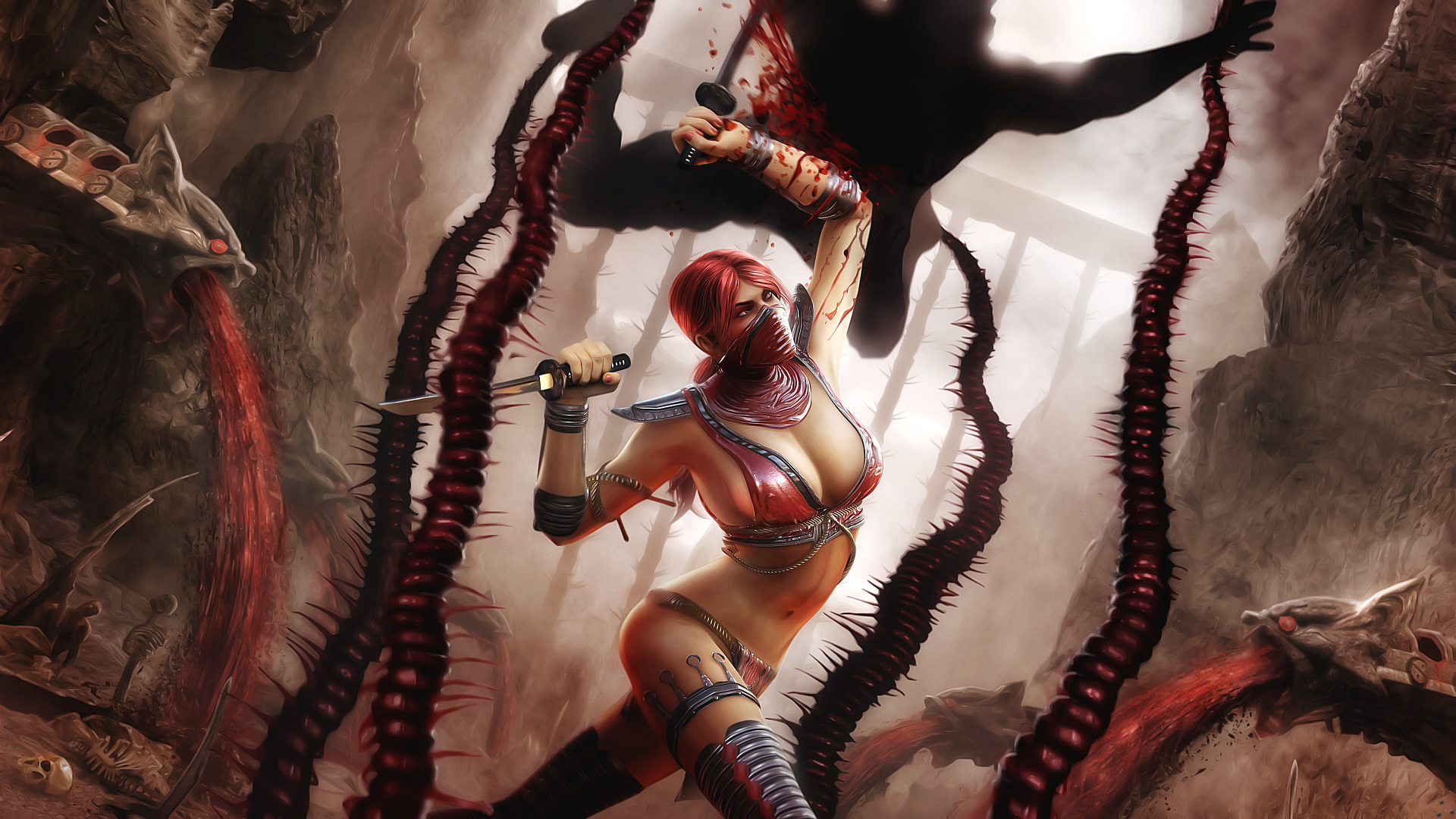 Skarlet Mortal Kombat 9 Wallpaper