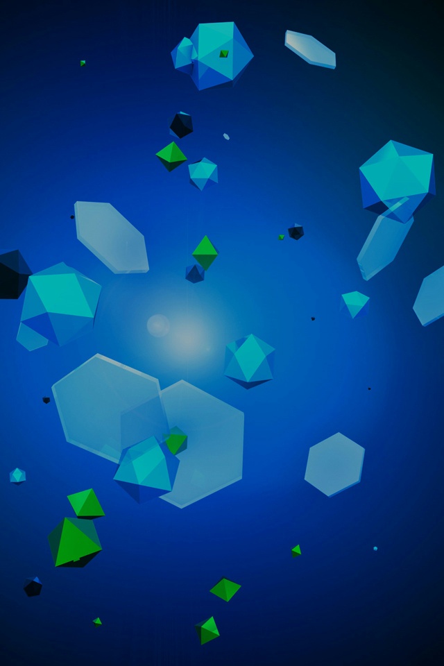 Android Honeycomb Blue Diamonds iPhone 4 Wallpaper and iPhone 4S