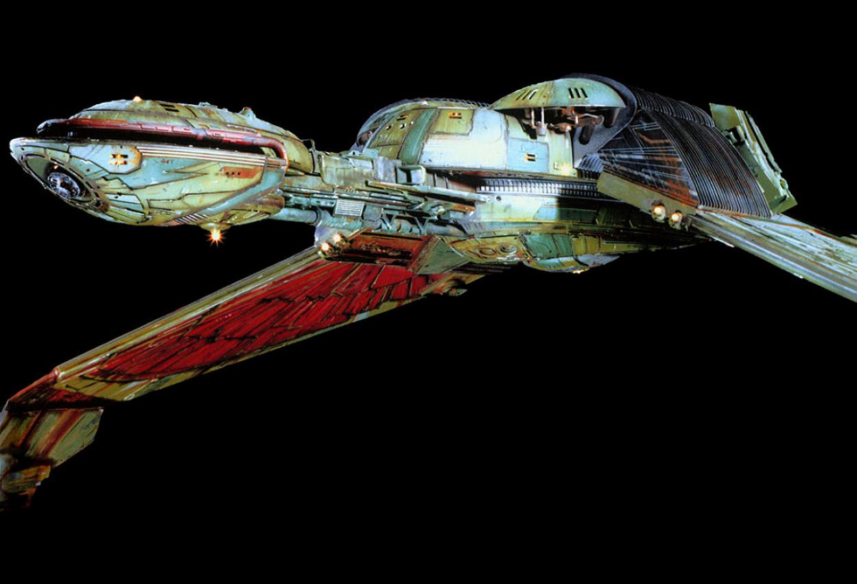 Star Trek - Sci Fi Blog.: 3D Klingon Bird of Prey Wallpaper
