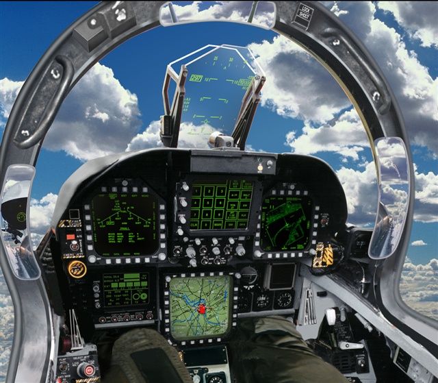 F-18 Super Hornet Cockpit - wallpaper.