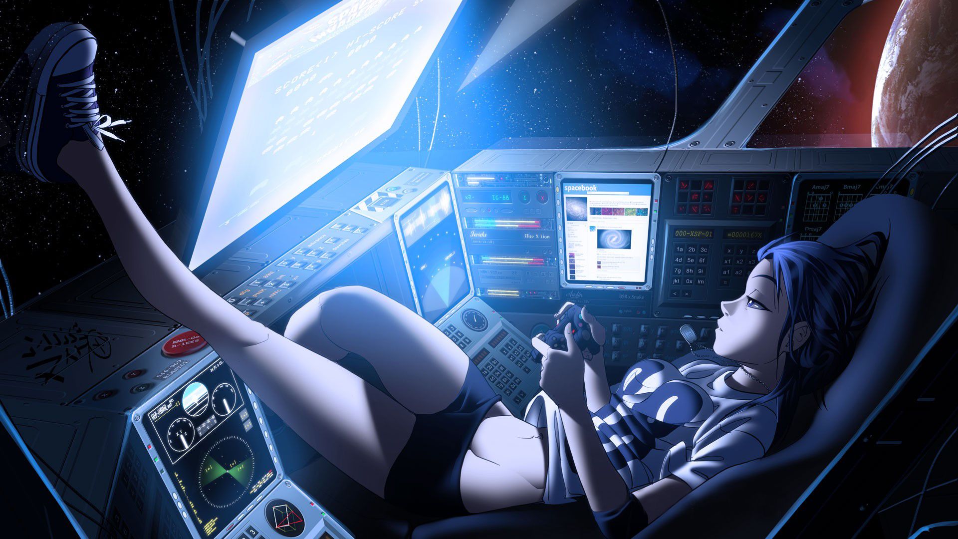 Vashperado_deviantart_com anime manga cockpit tech mech spaceship ...