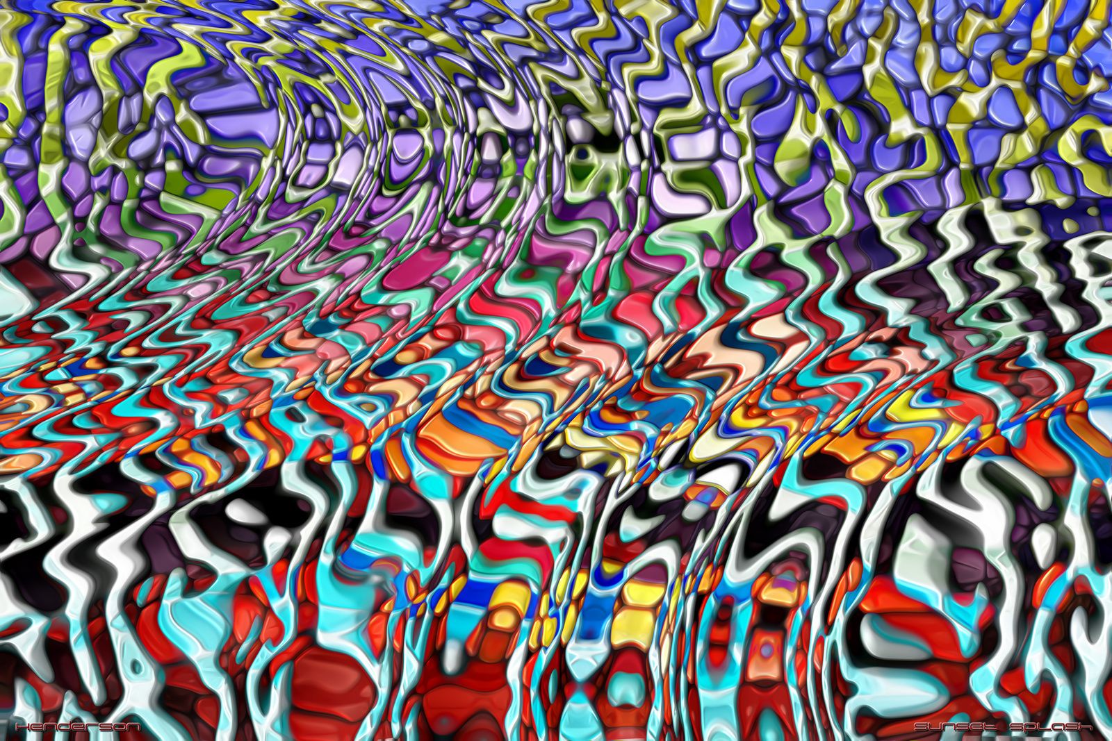 Sunset Splash' - Original Digital Abstract - Henderson Art - Free ...