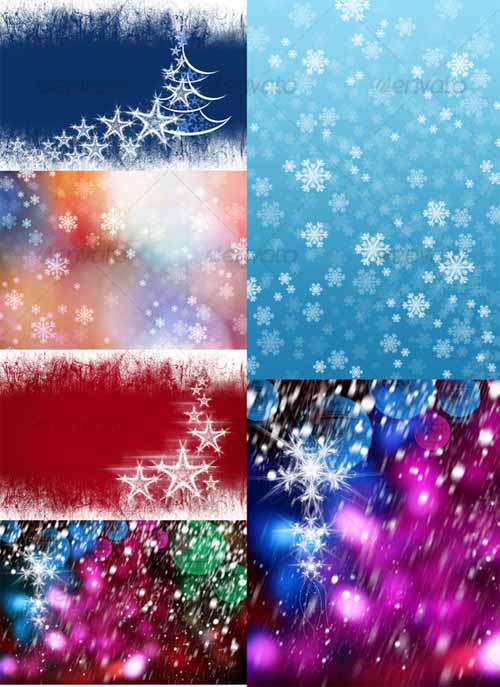 20 Sets of Christmas Background for Creating Wallpapers ...