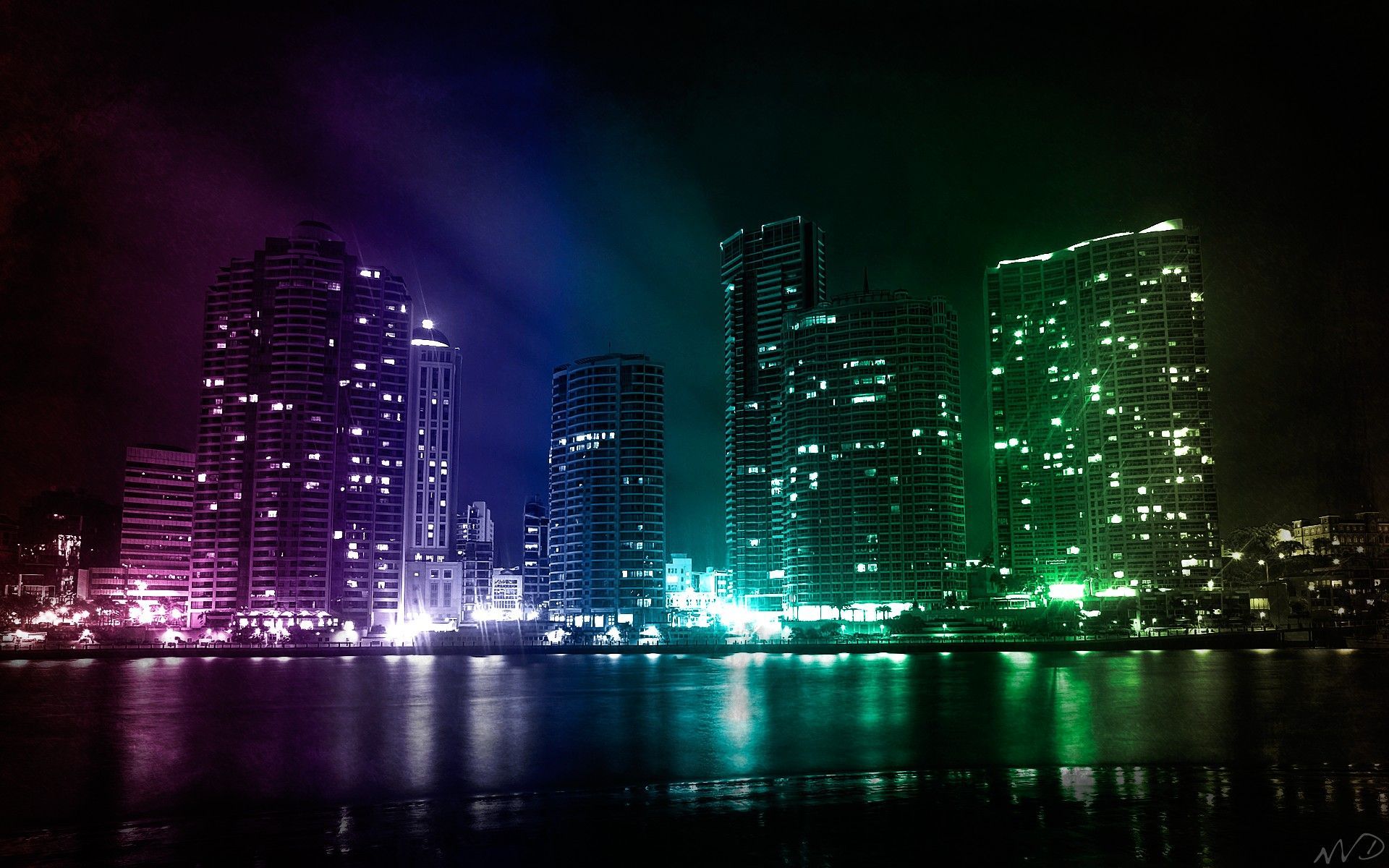 1920x1200px Cool Hd Backgrounds Deep City Lights | #337907