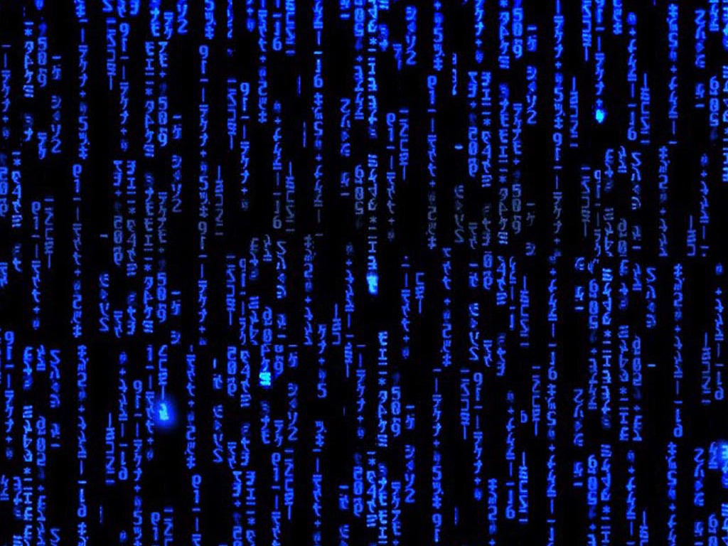 24067) Blue Matrix Android Wallpaper - WalOps.com