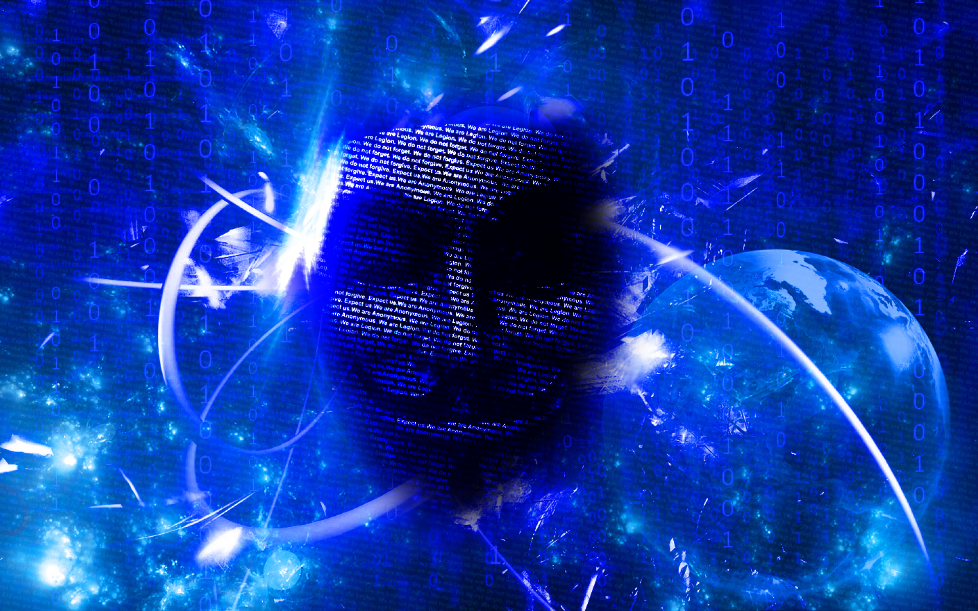 SuperHD.pics: Anonymous Matrix abstract binary blue desktop ...