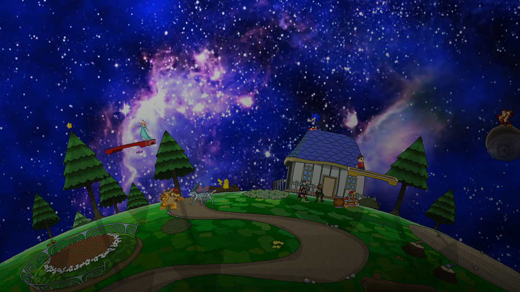 Super Smash Bros (4) Stage Super Mario Galaxy 2 by Nintendo95 on ...