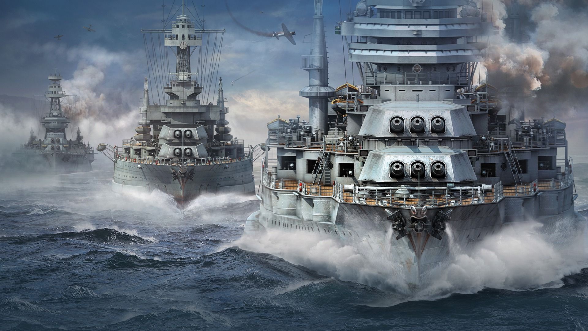 World Of Warships Full HD Widescreen wallpapers for