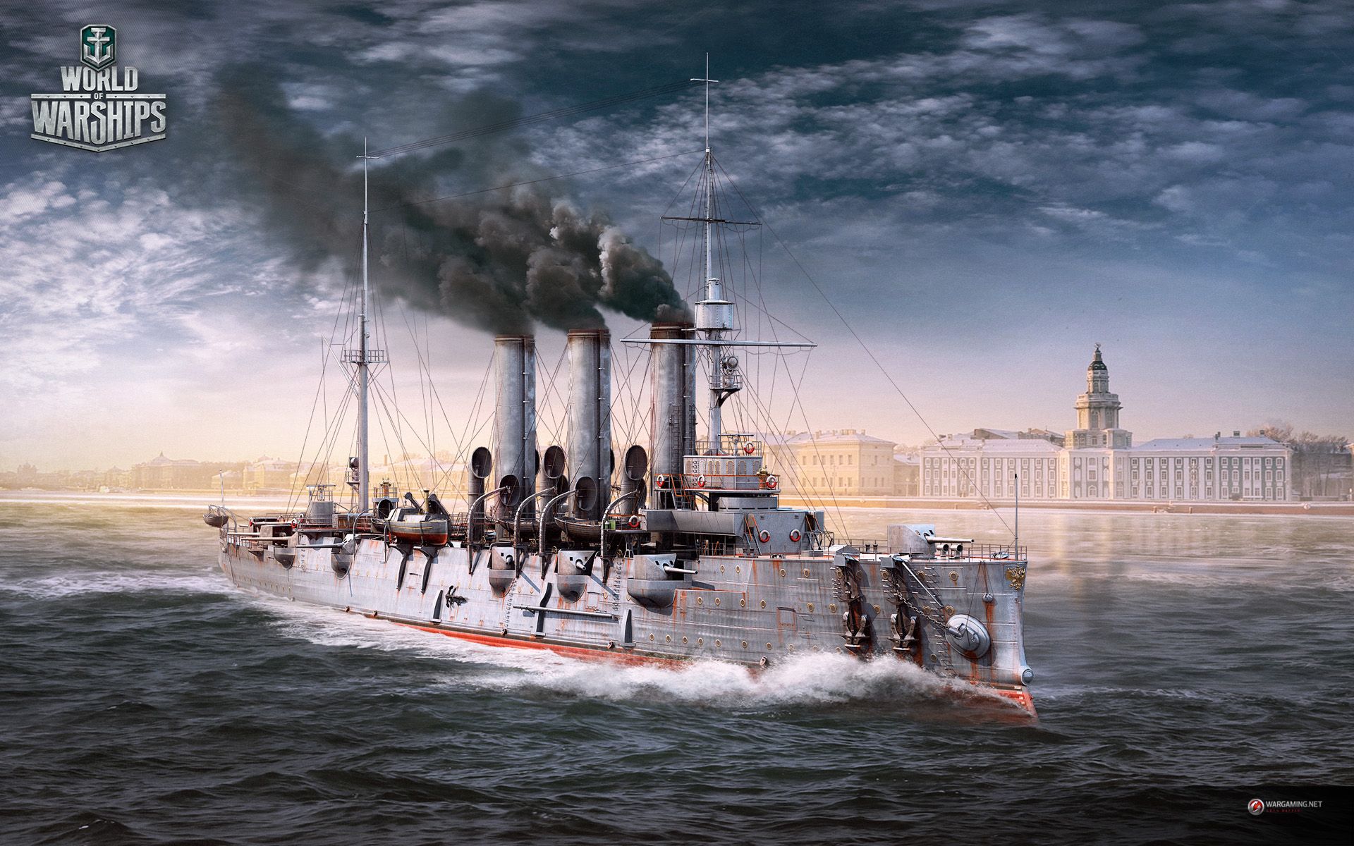 Aurora on the Neva Wallpaper World of Warships Blog