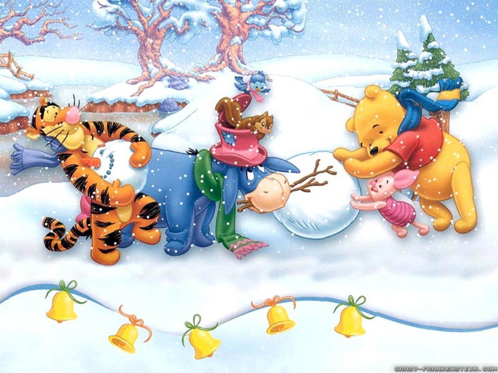 Winnie The Pooh Christmas wallpapers - Crazy Frankenstein