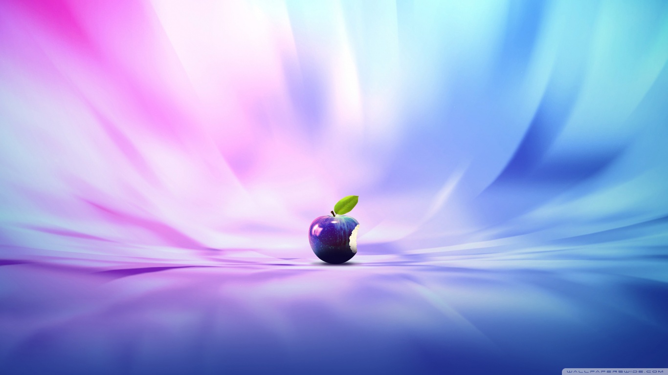 Purple Apple HD desktop wallpaper : Dual Monitor