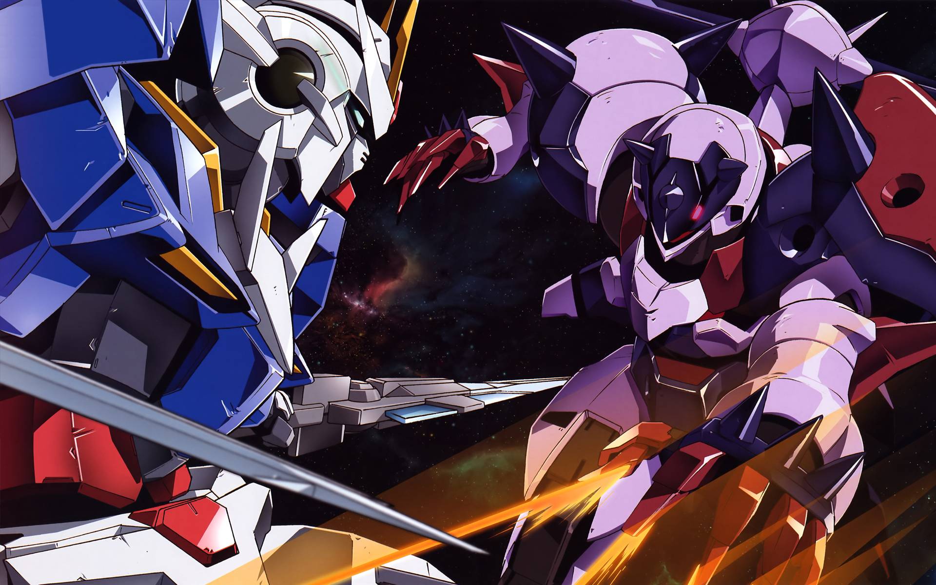 Gundam exia fights - Gundam 00 Wallpaper