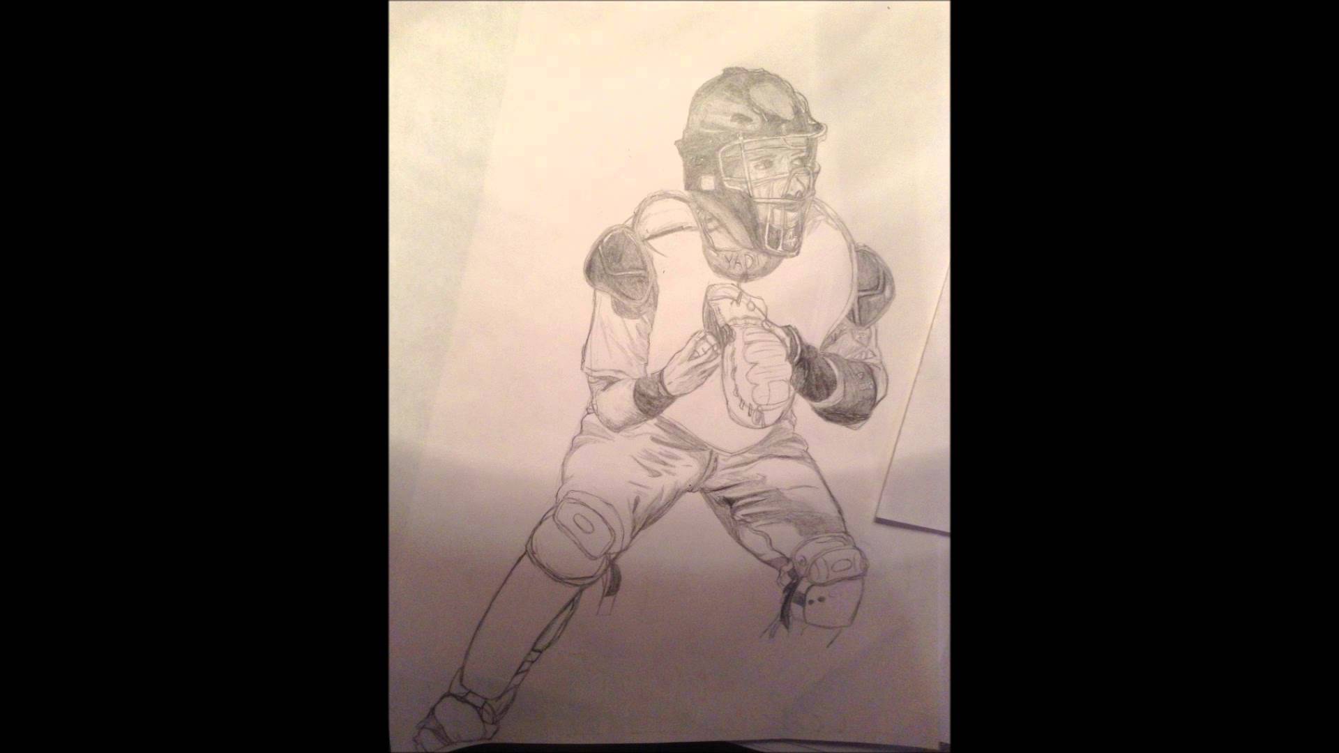 12 year old artistSt. Louis Cardinals Yadier Molina Drawing