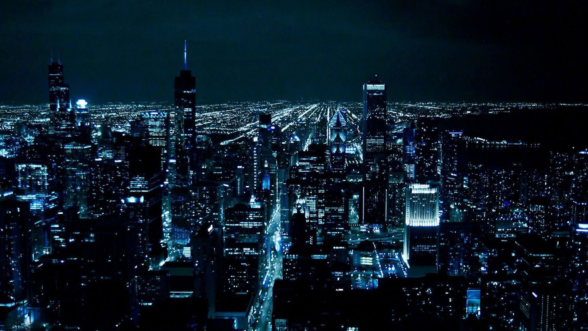 Chicago at night wallpaper | Wallpapers Design