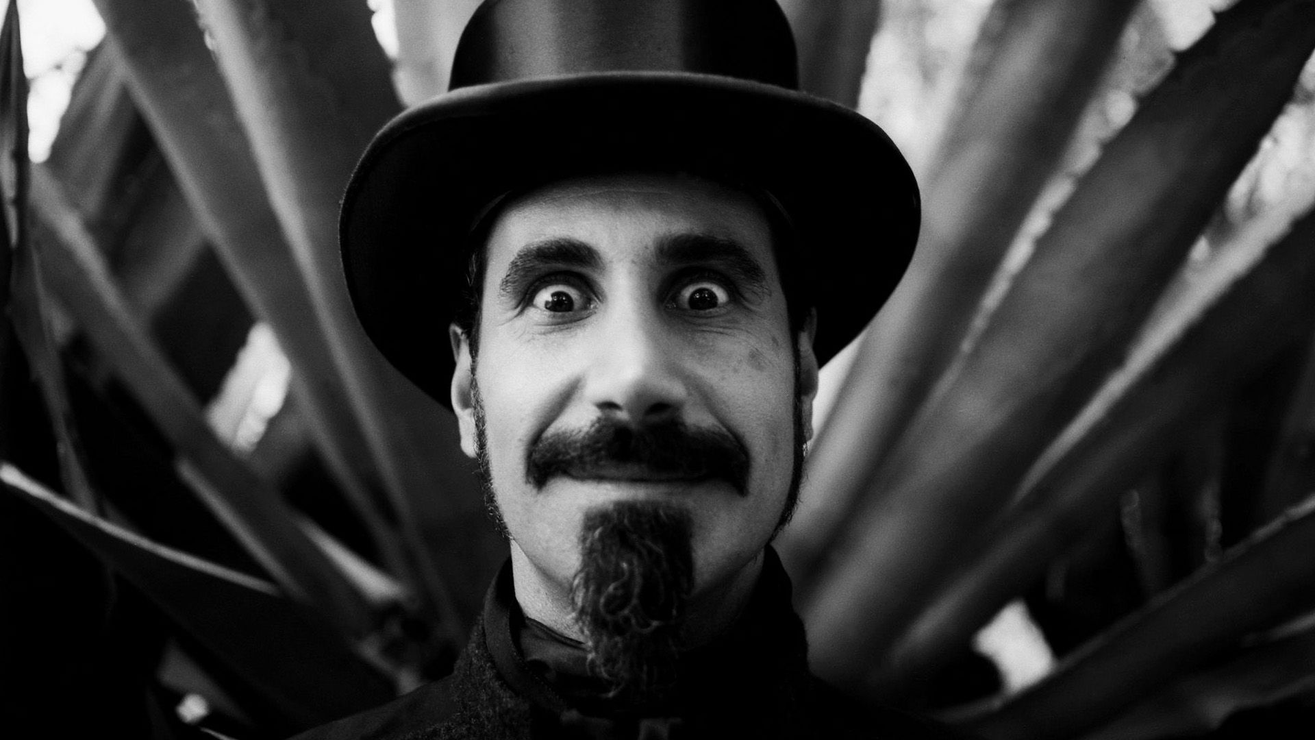 Serj Tankian System of a Down BW Face Hat singer heavy metal hard