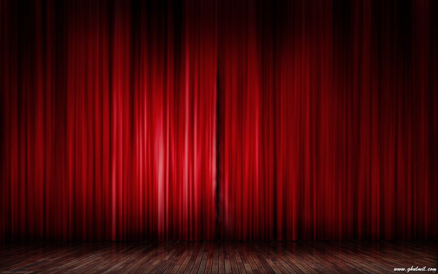 Superb Beautiful Stage Red Curtain Desktop Wallpaper | Black ...