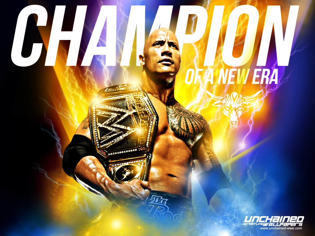 The Rock - Champion of a new Era - WWE Wallpaper (33707028) - Fanpop