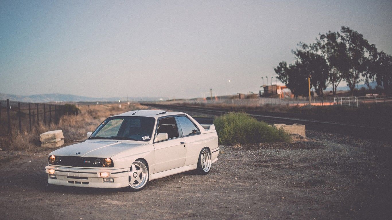 Download wallpaper bmw, e30, m3, tuning, white, stance, road, bmw ...