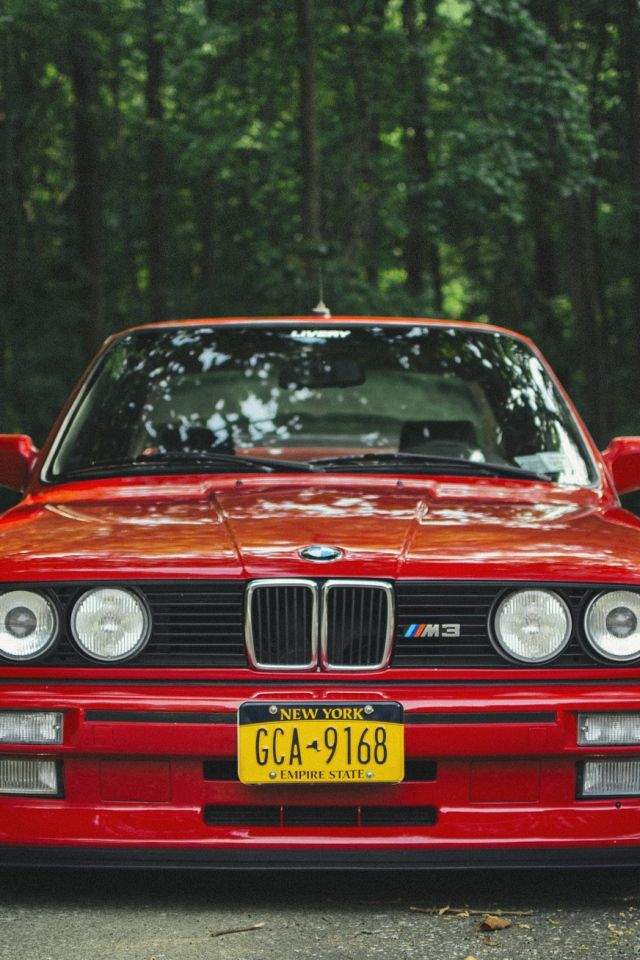 Download Wallpaper 640x960 Bmw, E30, M3, Red, Tuning iPhone 4S, 4 ...