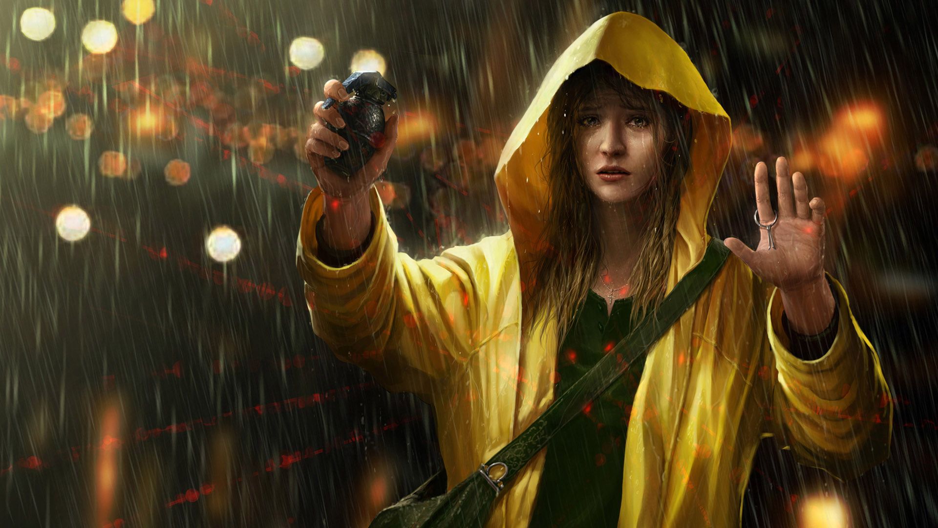 Girl in Rain Wallpapers HD Backgrounds