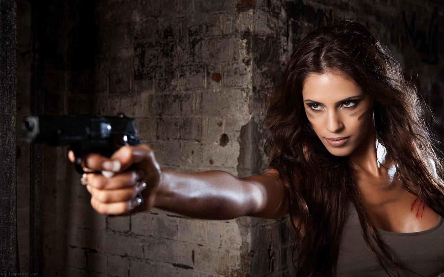 Gallery for - girls with guns wallpaper