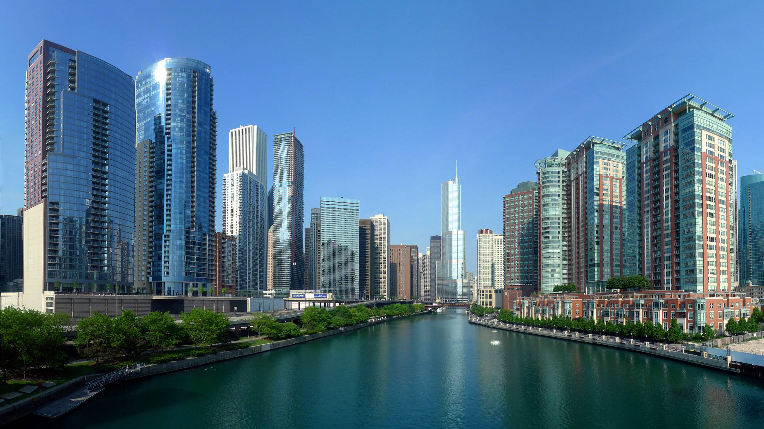 Gallery for - chicago skyline wallpaper for walls