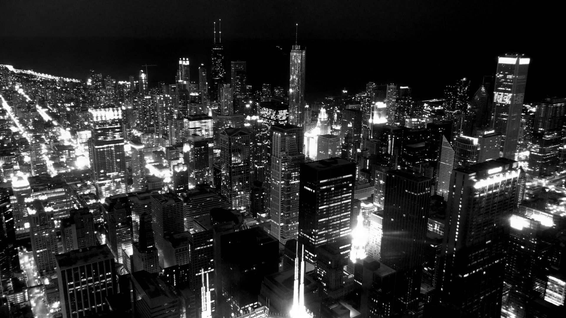 HDscreen: Chicago cityscapes skyline desktop bakcgrounds