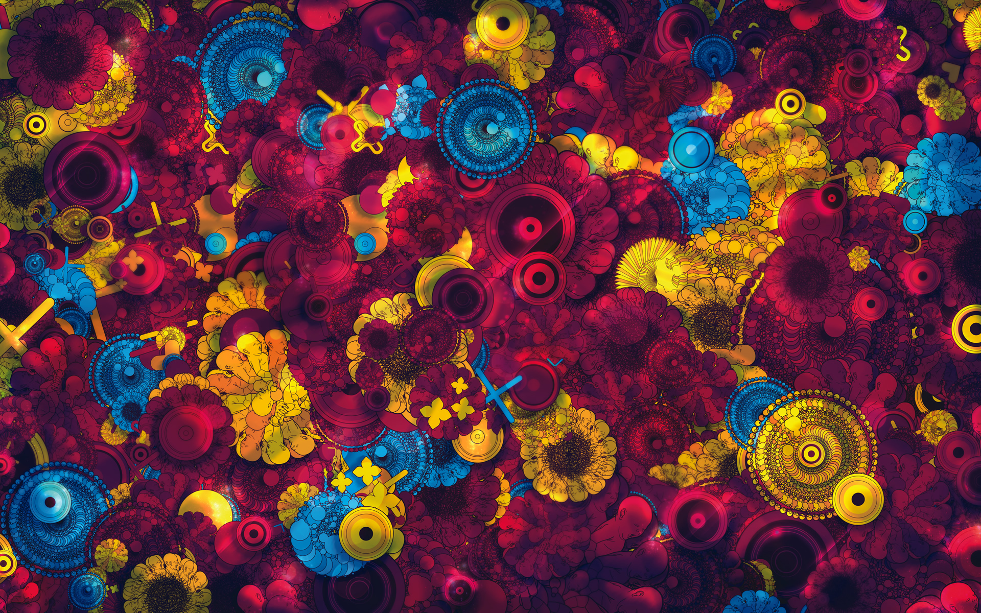 Art colorful Creative Design psychedelic HD Wallpaper