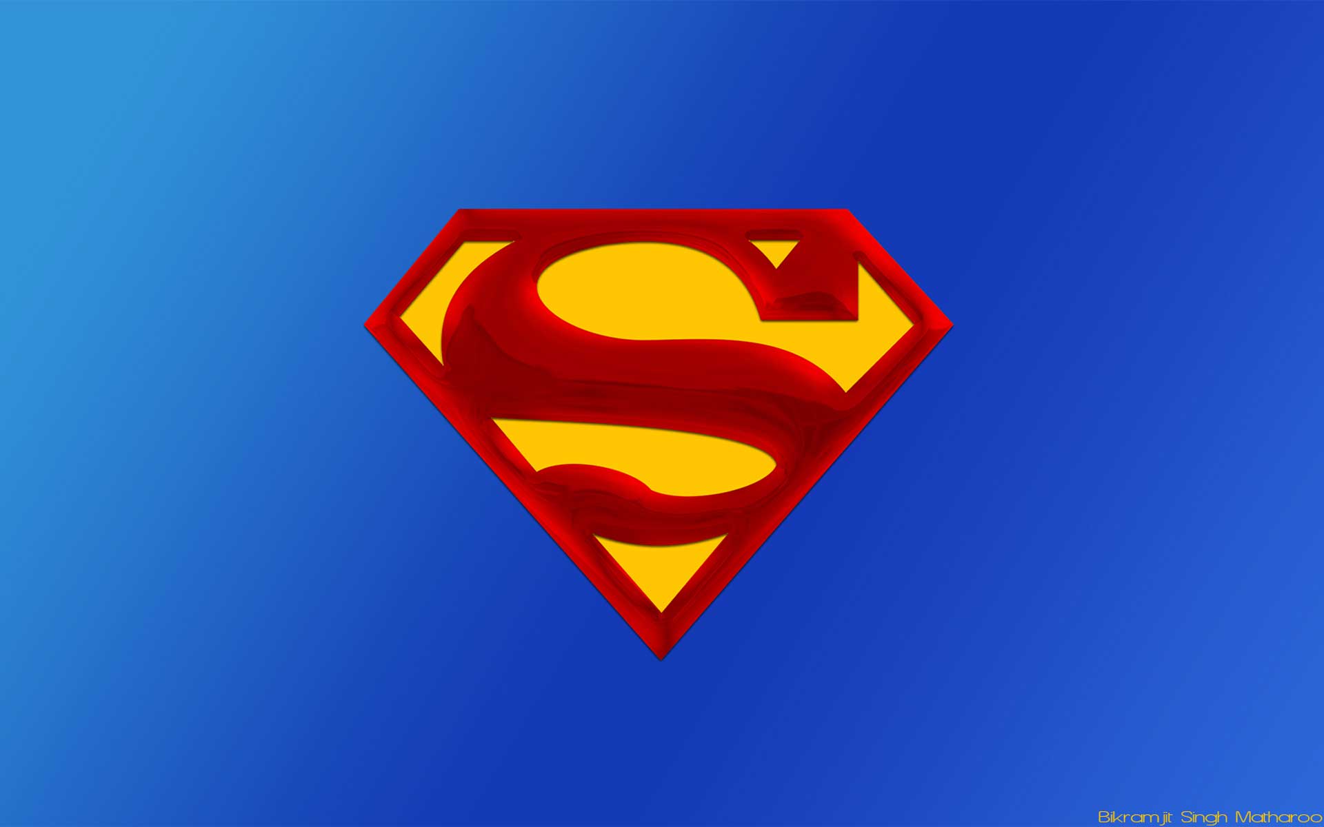 IMAGE superman logo wallpaper blue